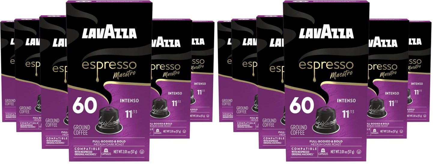Nespresso Lavazza Espresso Maestro Intenso Aluminum Capsules