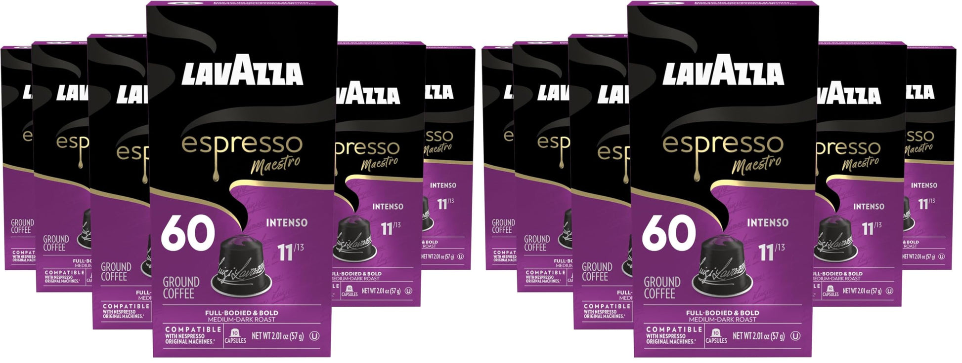 Nespresso Lavazza Espresso Maestro Intenso Aluminum Capsules