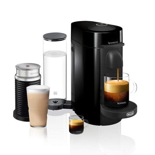 Nespresso VertuoPlus Coffee and Espresso Machine by De'Longhi with Mil