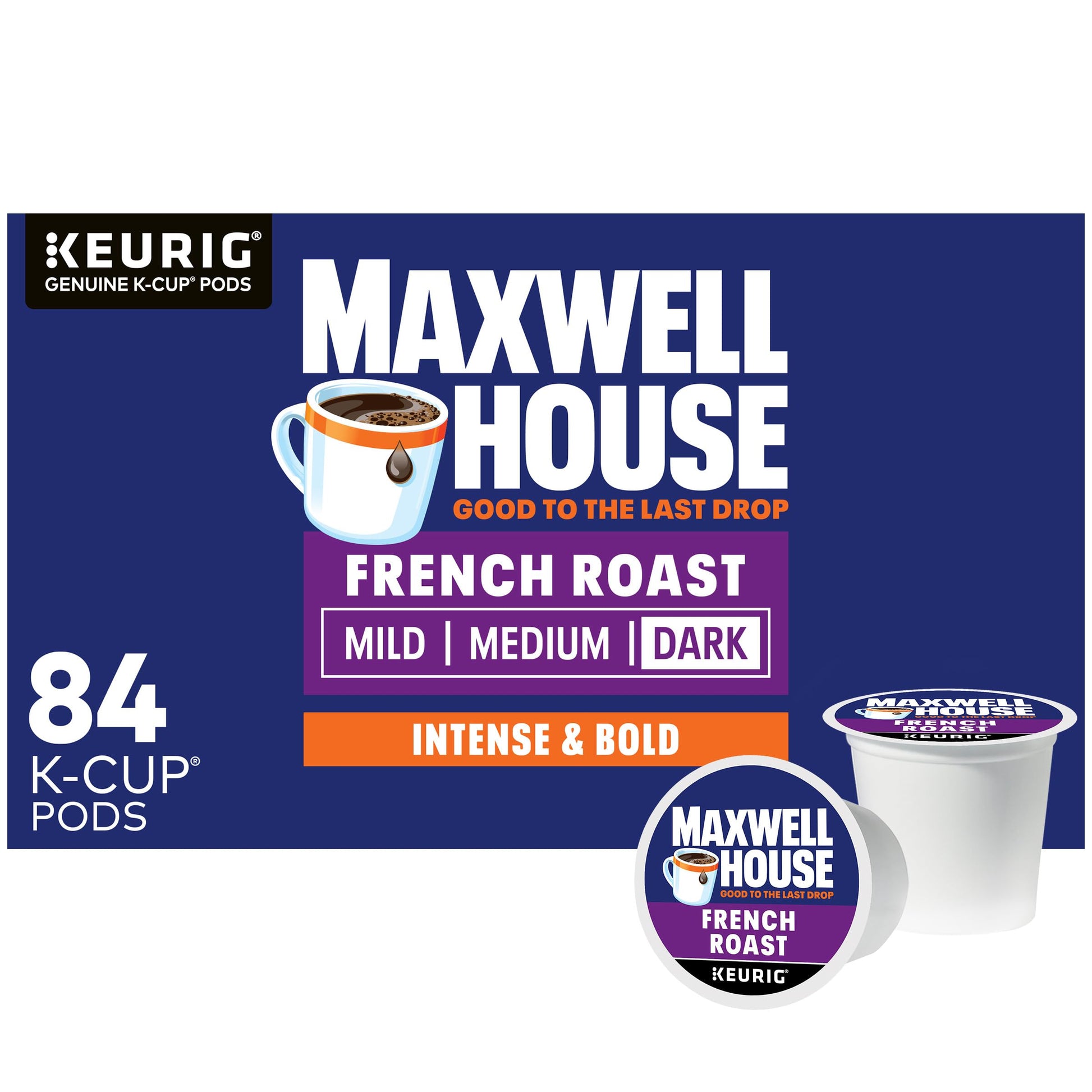Maxwell House French Roast Dark Roast K-Cup Coffee Pods 84 ct